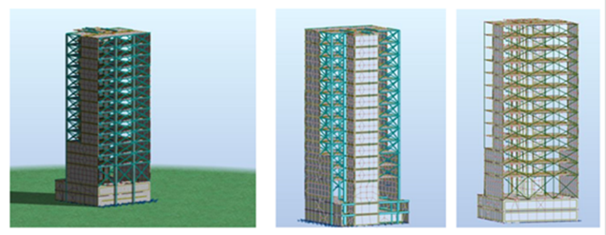 Figure 1. Structure without masonry infill.